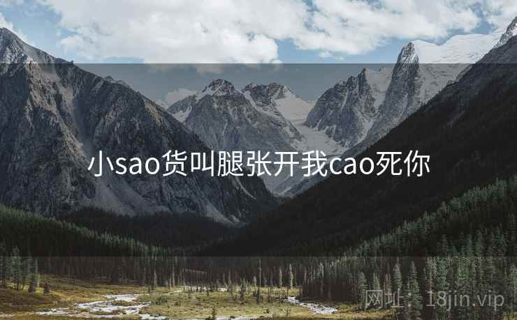 小sao货叫腿张开我cao死你