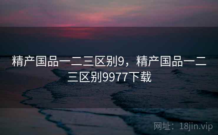 精产国品一二三区别9，精产国品一二三区别9977下载