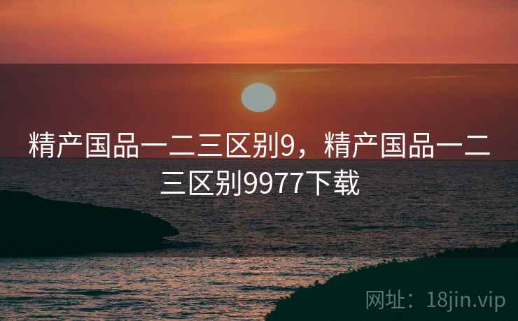 精产国品一二三区别9，精产国品一二三区别9977下载